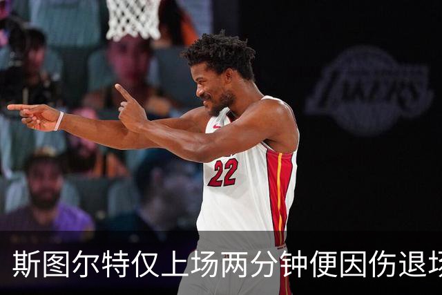 斯图尔特仅上场两分钟便因伤退场 背部遭撞击不适